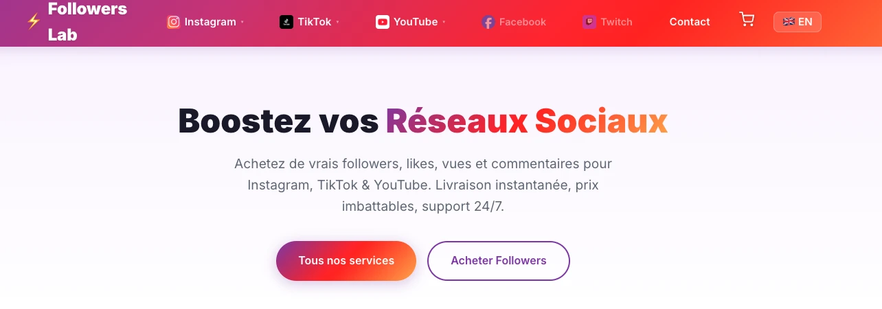 Followers-Lab — buy TikTok followers platform